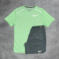 Ensemble Running – Vert menthe / Gris